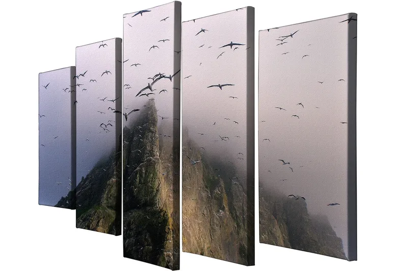 Dekorativ Canvastavla 5-Delar 70x20 cm - Flerfärgad - Inredning & dekor - Tavlor & konst - Canvastavla