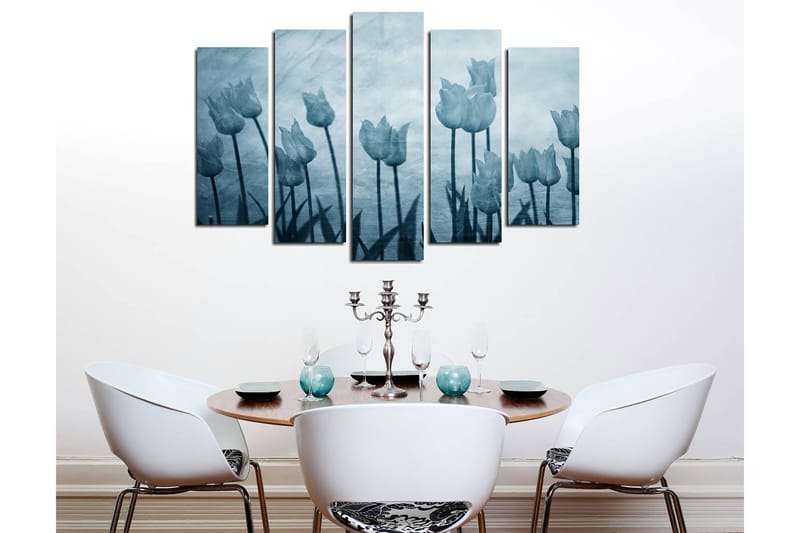 Dekorativ Canvastavla 5-Delar 70x20 cm, Flerfärgad