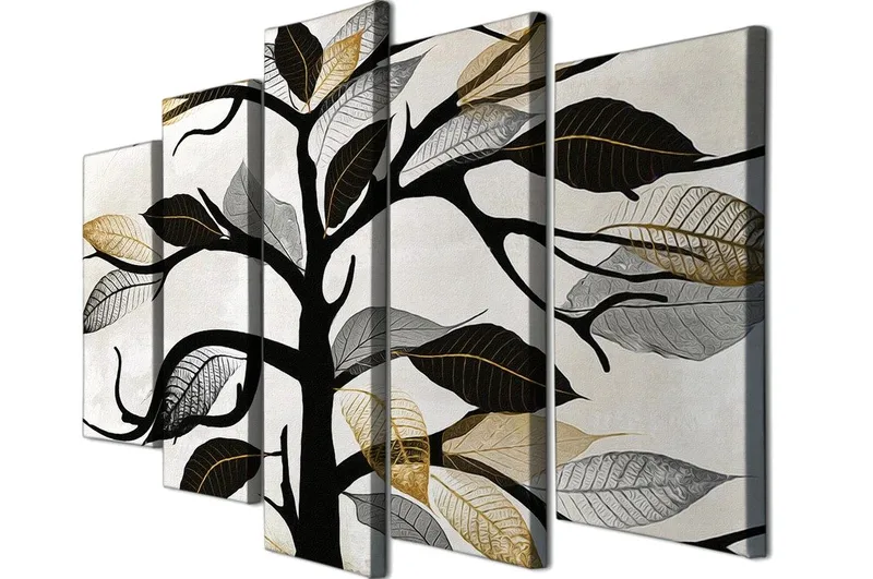 Dekorativ Canvastavla 5-Delar 70x20 cm - Flerfärgad - Inredning & dekor - Tavlor & konst - Canvastavla