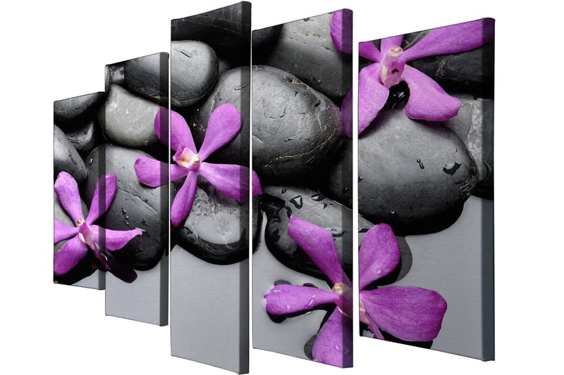 Dekorativ Canvastavla 5-Delar 70x20 cm - Flerfärgad - Inredning & dekor - Tavlor & konst - Canvastavla