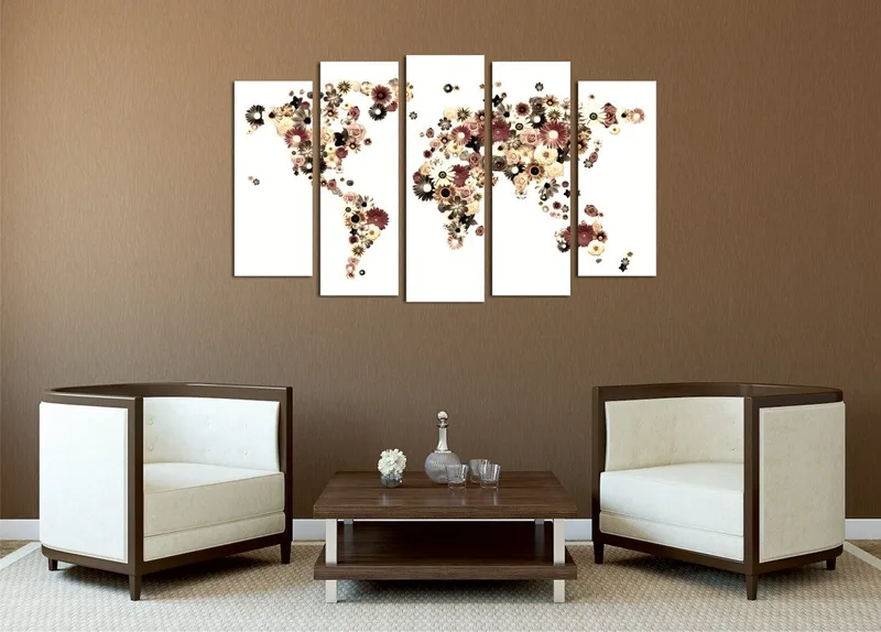 Dekorativ Canvastavla 5-Delar 70x20 cm - Flerfärgad - Inredning & dekor - Tavlor & konst - Canvastavla