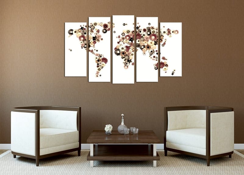 Dekorativ Canvastavla 5-Delar 70x20 cm - Flerfärgad - Inredning & dekor - Tavlor & konst - Canvastavla