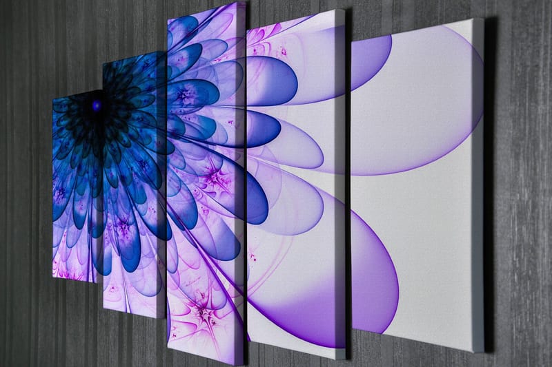 Dekorativ Canvastavla 5-Delar 70x20 cm - Flerfärgad - Inredning & dekor - Tavlor & konst - Canvastavla