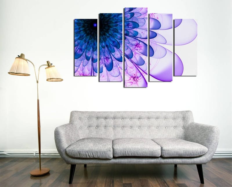 Dekorativ Canvastavla 5-Delar 70x20 cm, Flerfärgad