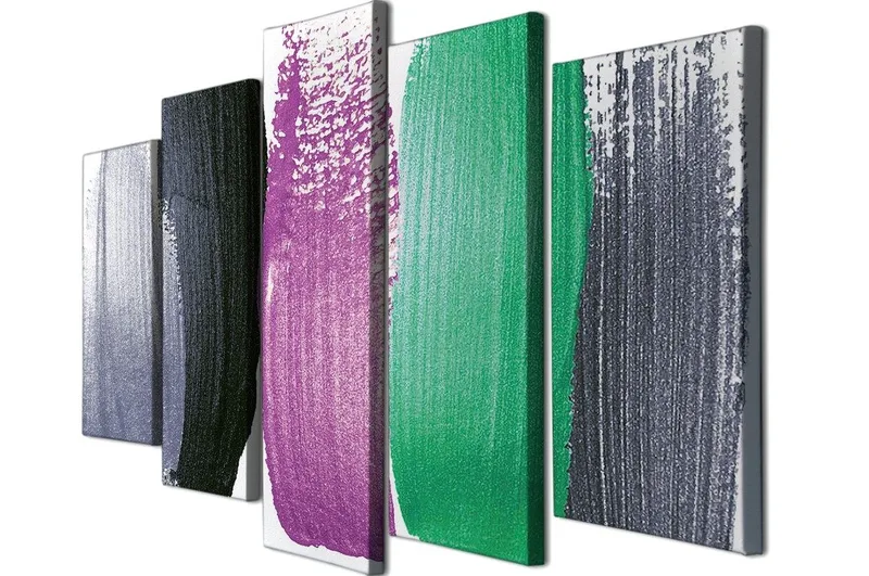 Dekorativ Canvastavla 5-Delar 70x20 cm - Flerfärgad - Inredning & dekor - Tavlor & konst - Canvastavla