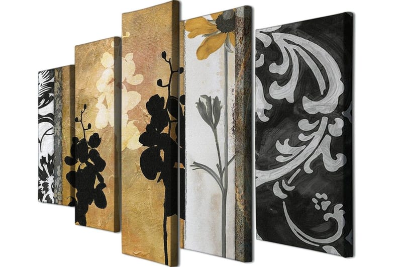 Dekorativ Canvastavla 5-Delar 70x20 cm - Flerfärgad - Inredning & dekor - Tavlor & konst - Canvastavla