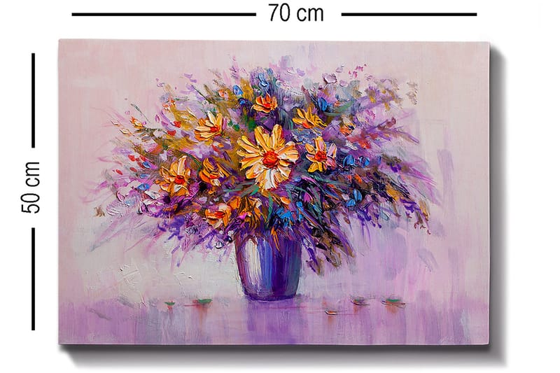 Dekorativ Canvastavla 50x70 cm - Flerfärgad - Inredning & dekor - Tavlor & konst - Canvastavla