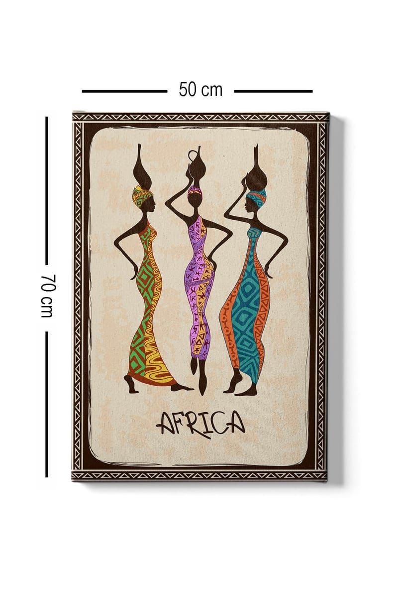 Dekorativ Canvastavla 50x70 cm - Flerfärgad - Inredning & dekor - Tavlor & konst - Canvastavla