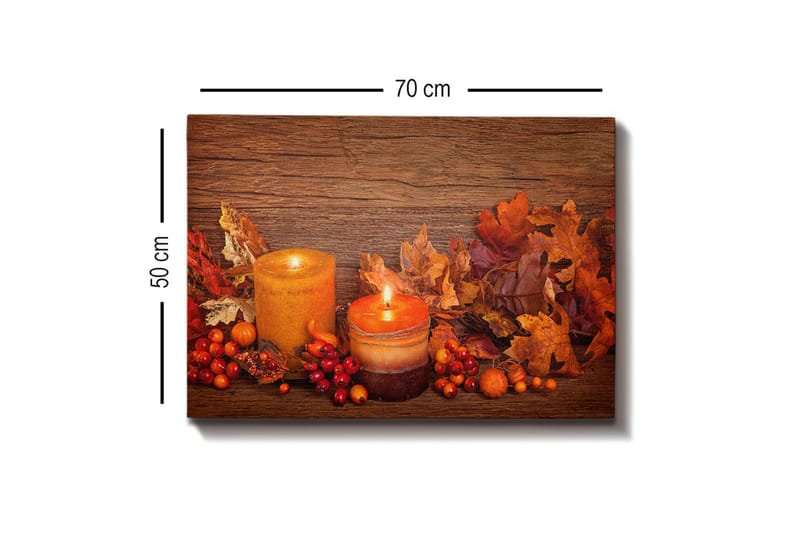 Dekorativ Canvastavla 50x70 cm - Flerfärgad - Inredning & dekor - Tavlor & konst - Canvastavla