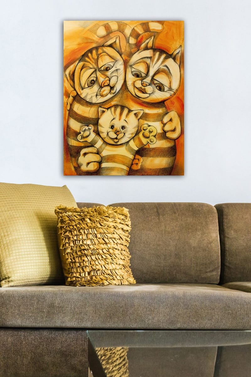 Dekorativ Canvastavla 50x70 cm - Flerfärgad - Inredning & dekor - Tavlor & konst - Canvastavla