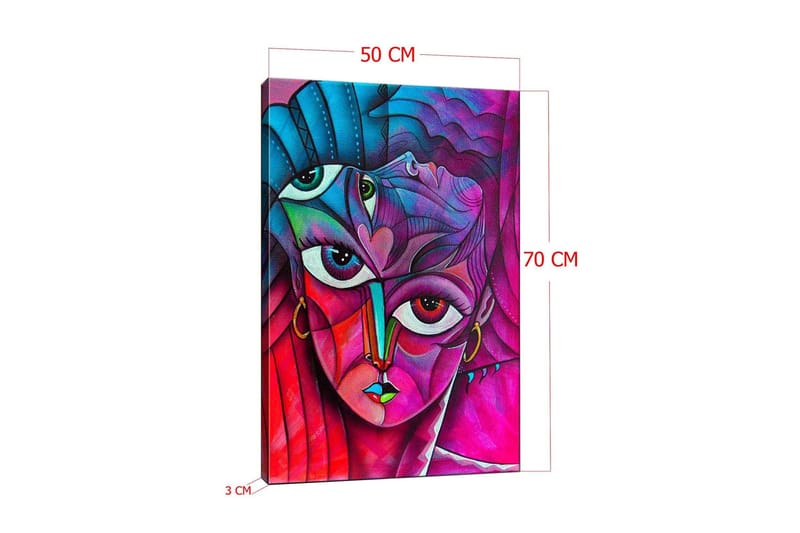 Dekorativ Canvastavla 50x70 cm - Flerfärgad - Inredning & dekor - Tavlor & konst - Canvastavla