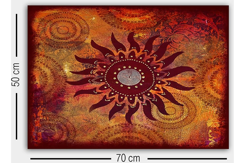 Dekorativ Canvastavla 50x70 cm - Flerfärgad - Inredning & dekor - Tavlor & konst - Canvastavla