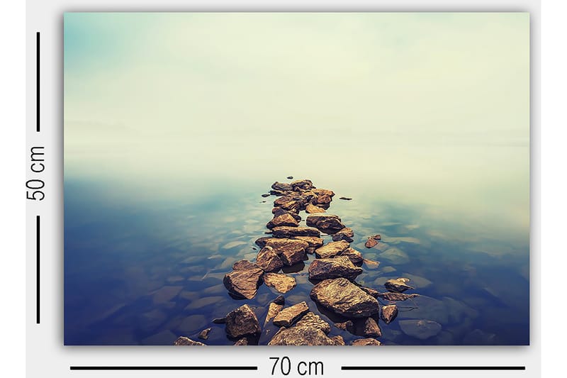 Dekorativ Canvastavla 50x70 cm - Flerfärgad - Inredning & dekor - Tavlor & konst - Canvastavla