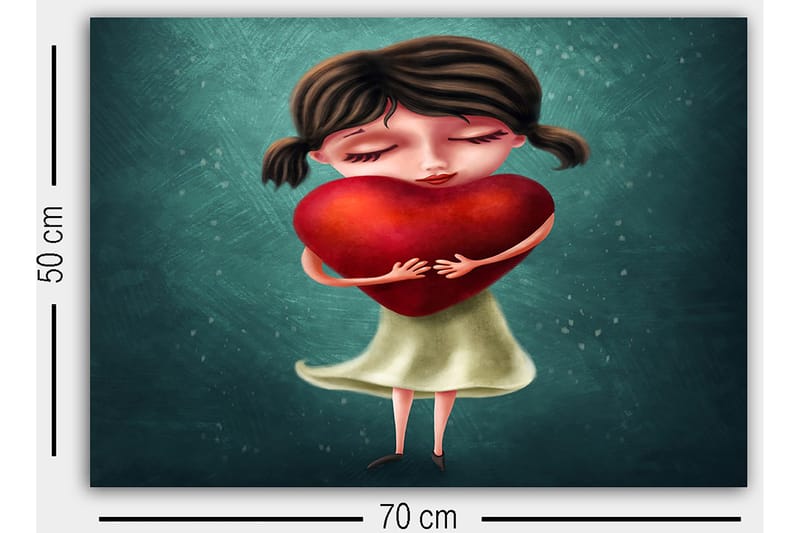 Dekorativ Canvastavla 50x70 cm - Flerfärgad - Inredning & dekor - Tavlor & konst - Canvastavla