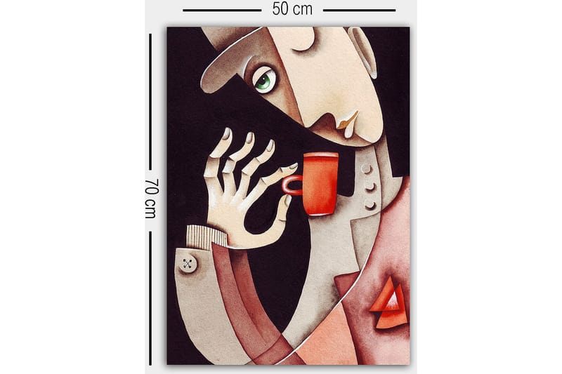 Dekorativ Canvastavla 50x70 cm - Flerfärgad - Inredning & dekor - Tavlor & konst - Canvastavla