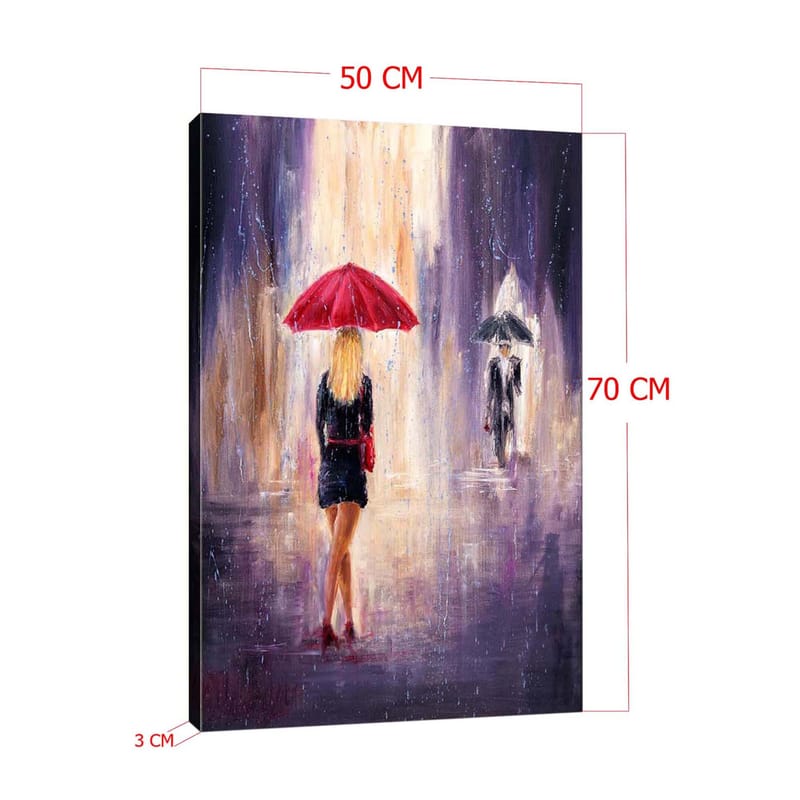 DEKORATIV CANVASTAVLA 50x70 cm Flerfärgad - Inredning & dekor - Tavlor & konst - Canvastavla