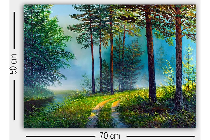 DEKORATIV CANVASTAVLA 50x70 cm Flerfärgad - Inredning & dekor - Tavlor & konst - Canvastavla