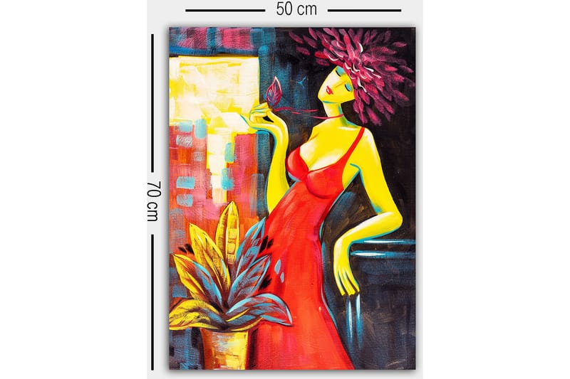 DEKORATIV CANVASTAVLA 50x70 cm Flerfärgad - Inredning & dekor - Tavlor & konst - Canvastavla