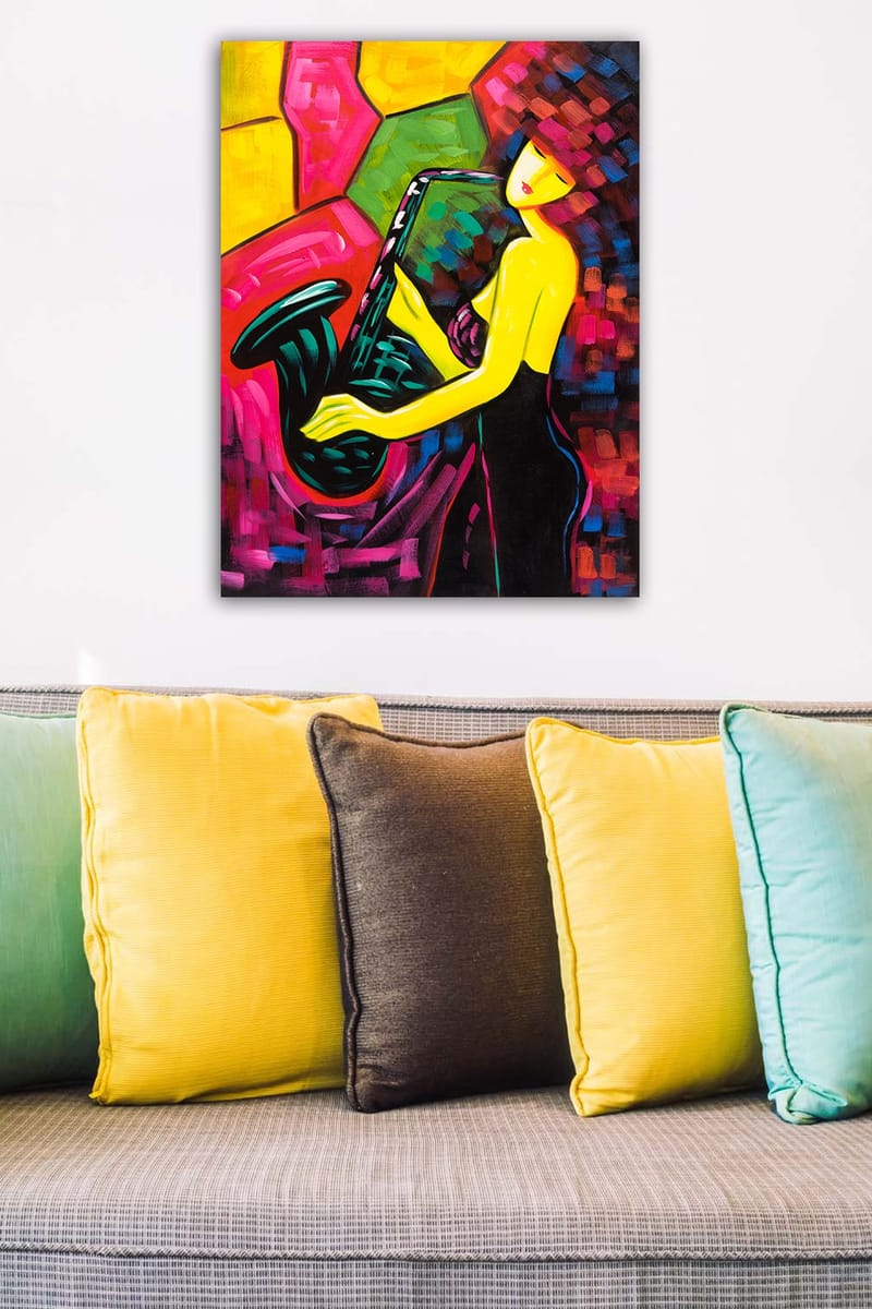 DEKORATIV CANVASTAVLA 50x70 cm Flerfärgad - Inredning & dekor - Tavlor & konst - Canvastavla