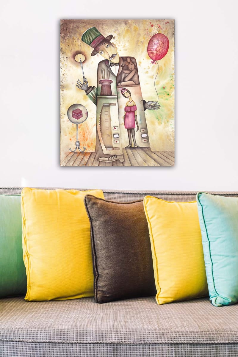DEKORATIV CANVASTAVLA 50x70 cm Flerfärgad - Inredning & dekor - Tavlor & konst - Canvastavla