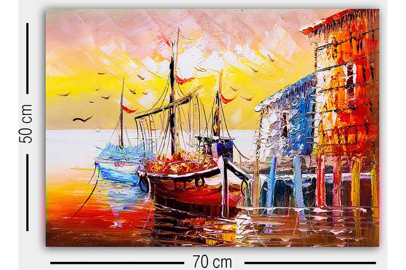DEKORATIV CANVASTAVLA 50x70 cm Flerfärgad - Inredning & dekor - Tavlor & konst - Canvastavla
