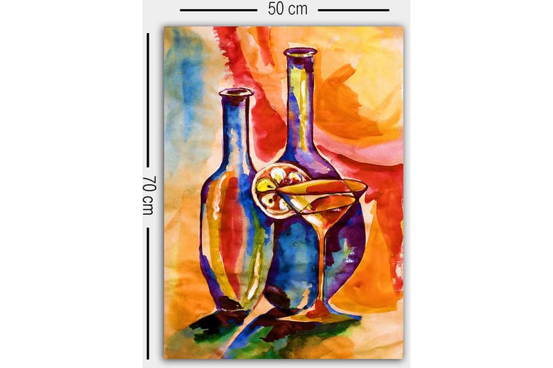 DEKORATIV CANVASTAVLA 50x70 cm Flerfärgad - Inredning & dekor - Tavlor & konst - Canvastavla