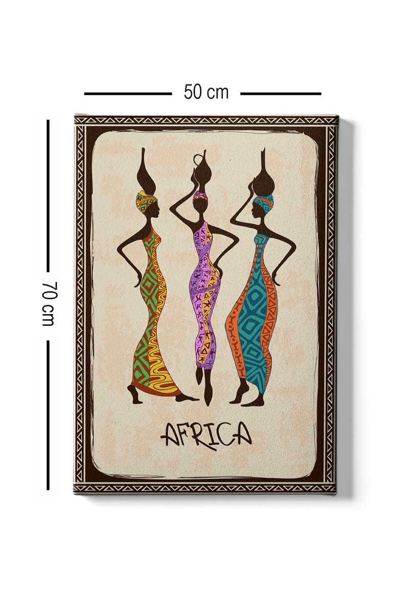 DEKORATIV CANVASTAVLA 50x70 cm Flerf�ärgad - Inredning & dekor - Tavlor & konst - Canvastavla