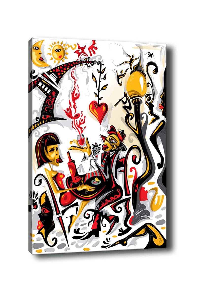 DEKORATIV CANVASTAVLA 50x70 cm Flerfärgad - Inredning & dekor - Tavlor & konst - Canvastavla