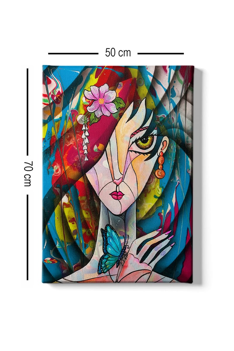 DEKORATIV CANVASTAVLA 50x70 cm Flerfärgad - Inredning & dekor - Tavlor & konst - Canvastavla