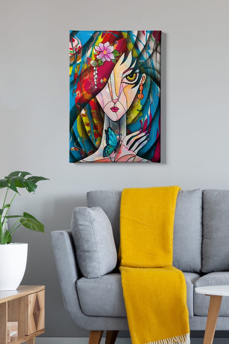 DEKORATIV CANVASTAVLA 50x70 cm Flerfärgad - Inredning & dekor - Tavlor & konst - Canvastavla