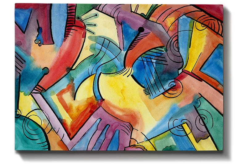 DEKORATIV CANVASTAVLA 50x70 cm Flerfärgad - Inredning & dekor - Tavlor & konst - Canvastavla
