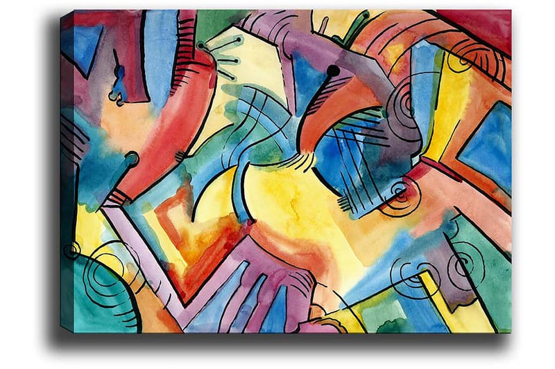 DEKORATIV CANVASTAVLA 50x70 cm Flerfärgad - Inredning & dekor - Tavlor & konst - Canvastavla