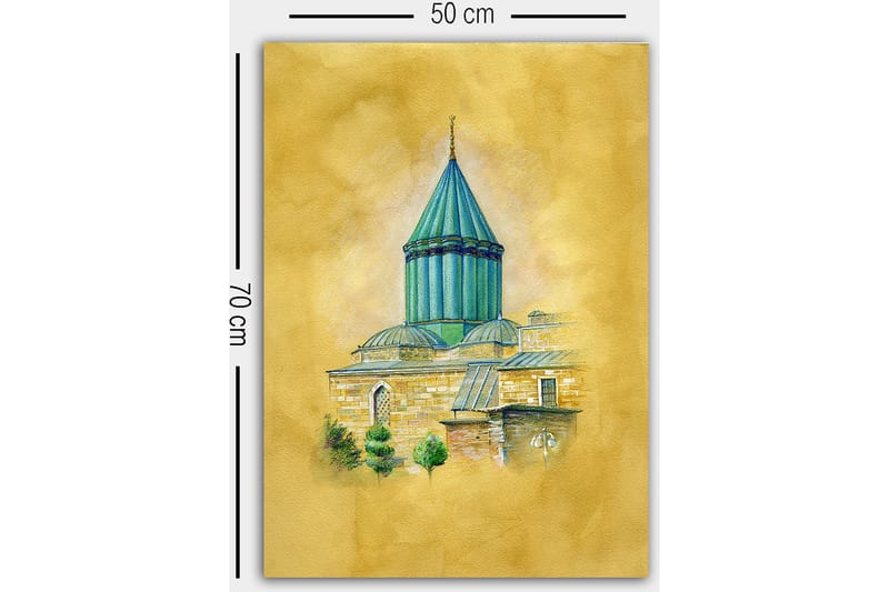 DEKORATIV CANVASTAVLA 50x70 cm Flerfärgad - Inredning & dekor - Tavlor & konst - Canvastavla
