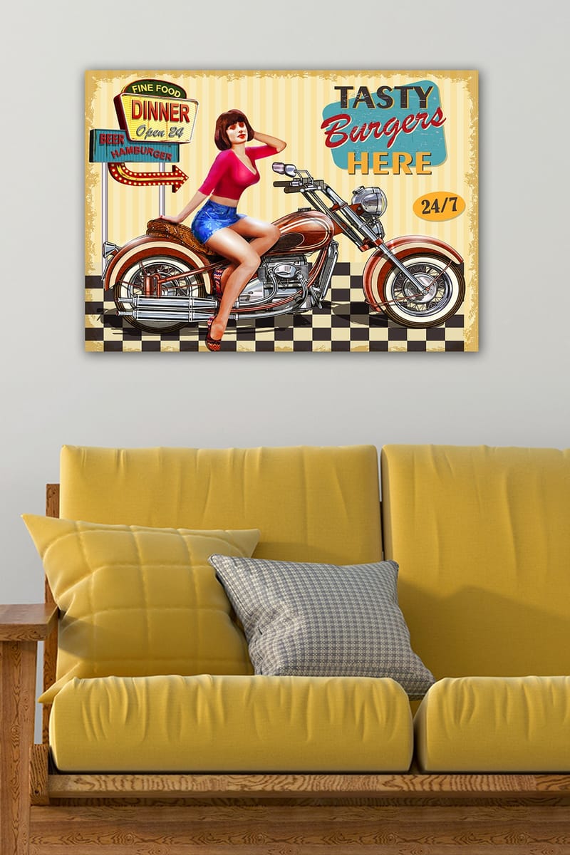 DEKORATIV CANVASTAVLA 50x70 cm Flerfärgad - Inredning & dekor - Tavlor & konst - Canvastavla