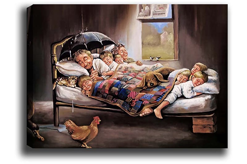 DEKORATIV CANVASTAVLA 50x70 cm Flerfärgad - Inredning & dekor - Tavlor & konst - Canvastavla