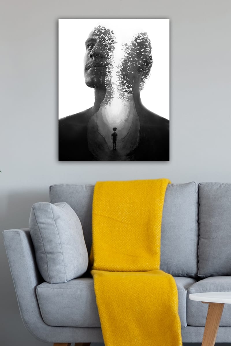 DEKORATIV CANVASTAVLA 50x70 cm Flerfärgad - Inredning & dekor - Tavlor & konst - Canvastavla