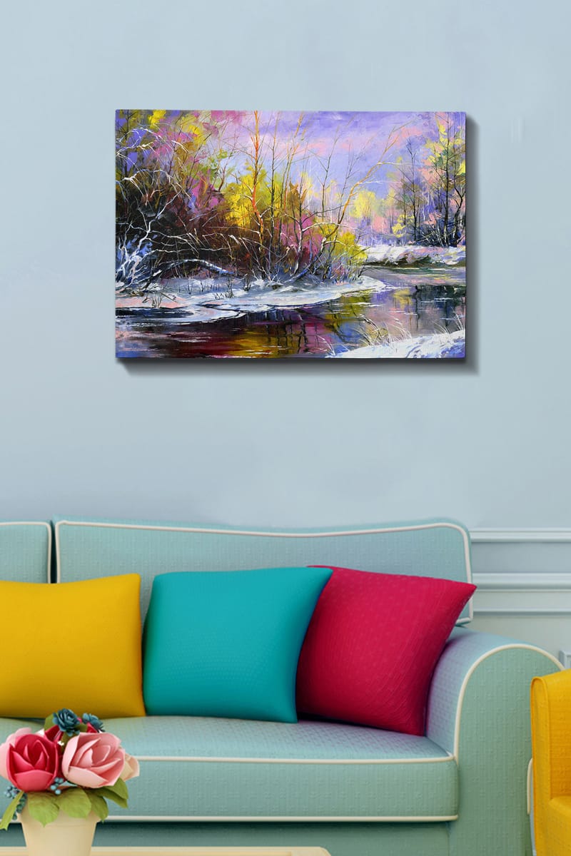 DEKORATIV CANVASTAVLA 50x70 cm Flerfärgad - Inredning & dekor - Tavlor & konst - Canvastavla