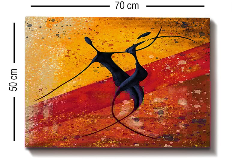 DEKORATIV CANVASTAVLA 50x70 cm Flerfärgad - Inredning & dekor - Tavlor & konst - Canvastavla