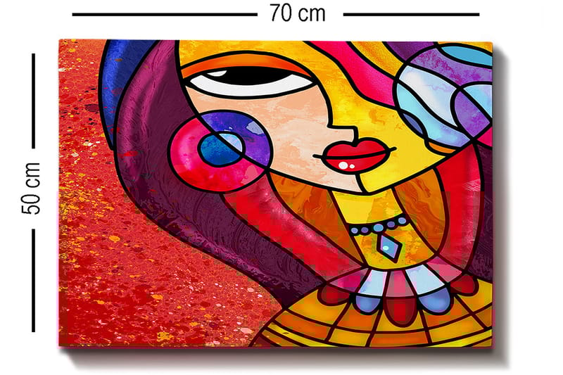 DEKORATIV CANVASTAVLA 50x70 cm Flerfärgad - Inredning & dekor - Tavlor & konst - Canvastavla