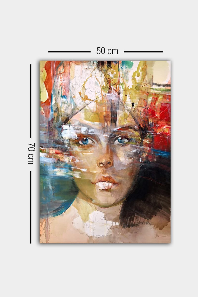 DEKORATIV CANVASTAVLA 50x70 cm Flerf�ärgad - Inredning & dekor - Tavlor & konst - Canvastavla