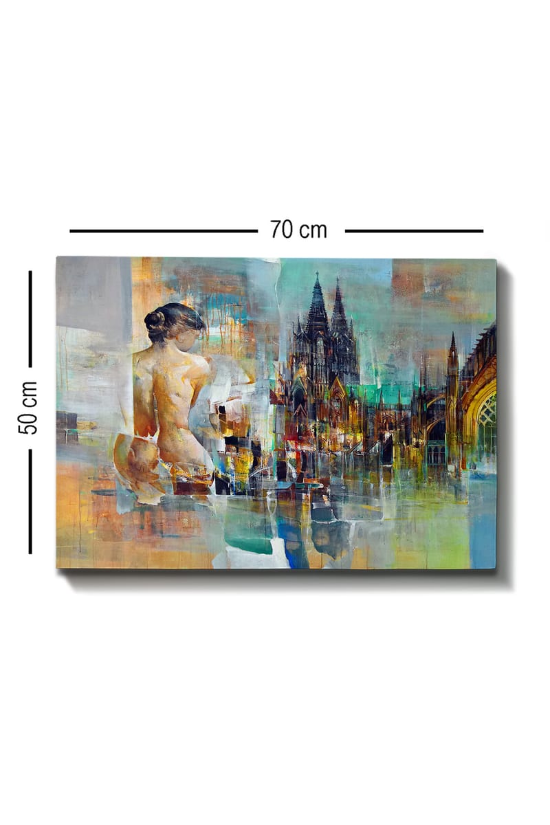 DEKORATIV CANVASTAVLA 50x70 cm Flerf�ärgad - Inredning & dekor - Tavlor & konst - Canvastavla