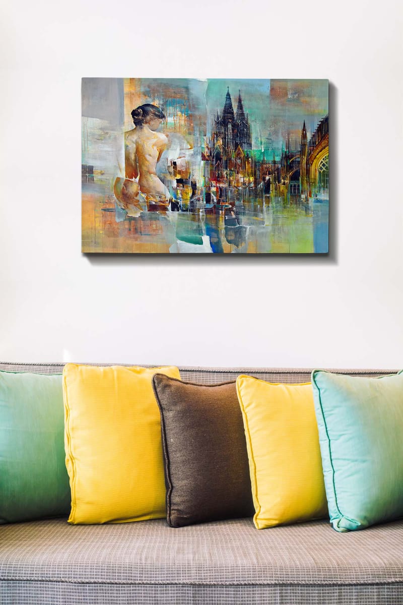 DEKORATIV CANVASTAVLA 50x70 cm Flerfärgad - Inredning & dekor - Tavlor & konst - Canvastavla