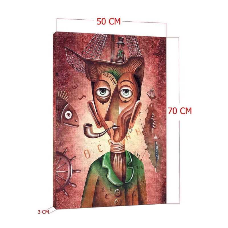 DEKORATIV CANVASTAVLA 50x70 cm Flerfärgad - Inredning & dekor - Tavlor & konst - Canvastavla