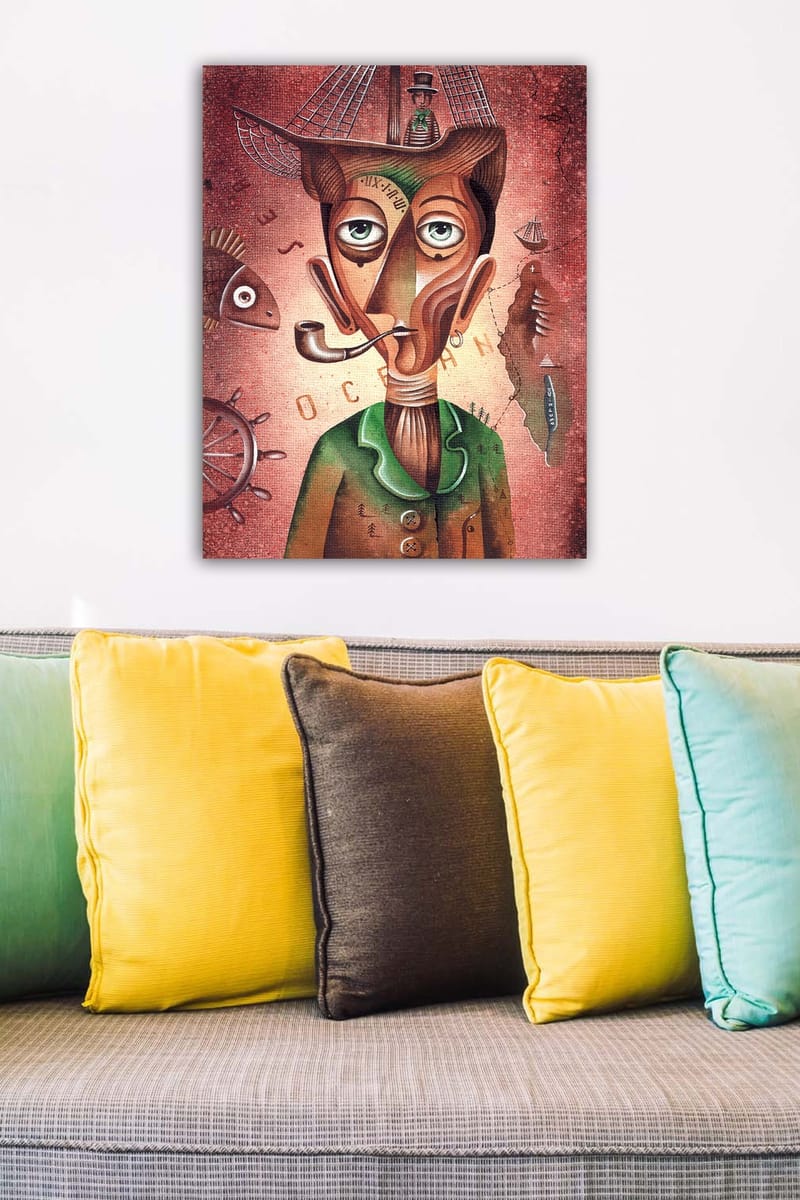 DEKORATIV CANVASTAVLA 50x70 cm Flerfärgad - Inredning & dekor - Tavlor & konst - Canvastavla