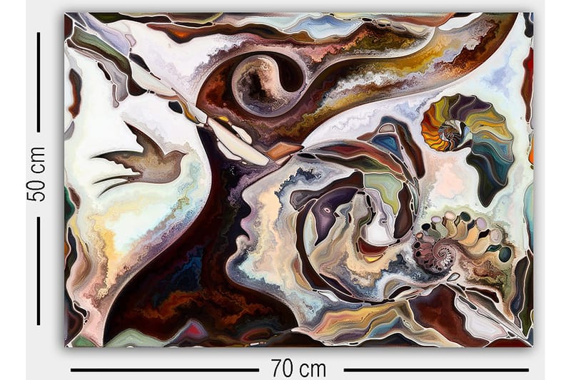 Dekorativ Canvastavla 50x70 cm - Flerfärgad - Inredning & dekor - Tavlor & konst - Canvastavla