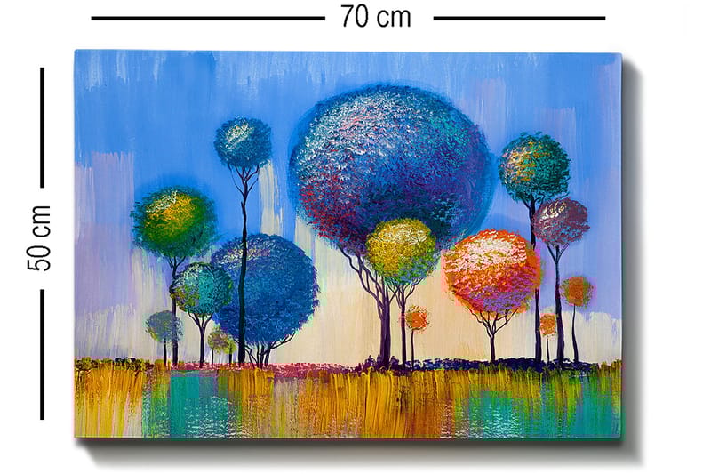 Dekorativ Canvastavla 50x70 cm - Flerfärgad - Inredning & dekor - Tavlor & konst - Canvastavla