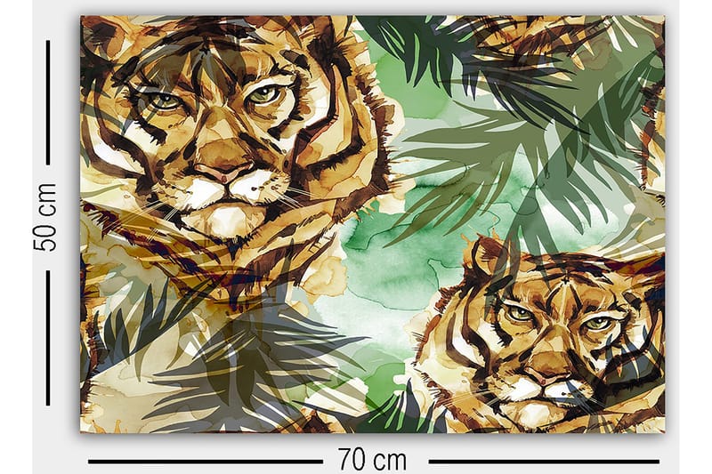 Dekorativ Canvastavla 50x70 cm - Flerfärgad - Inredning & dekor - Tavlor & konst - Canvastavla