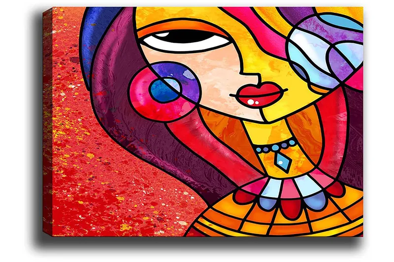 Dekorativ Canvastavla 50x70 cm - Flerfärgad - Inredning & dekor - Tavlor & konst - Canvastavla