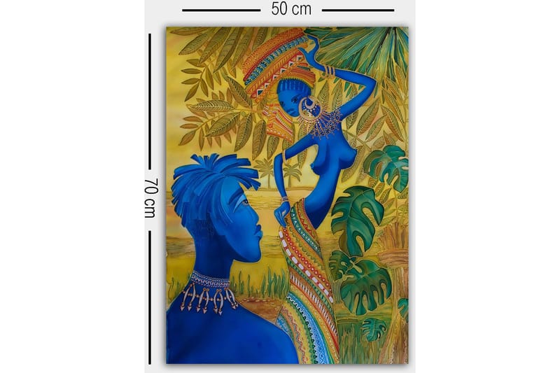 Dekorativ Canvastavla 50x70 cm - Flerfärgad - Inredning & dekor - Tavlor & konst - Canvastavla