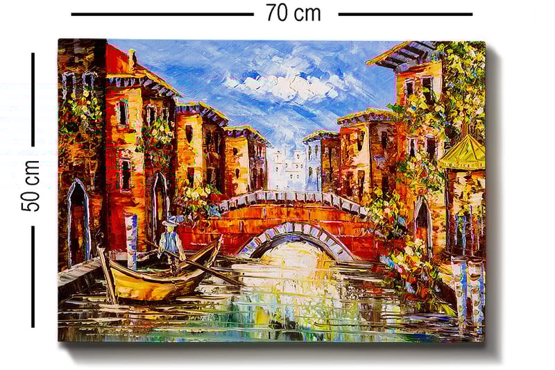 Dekorativ Canvastavla 50x70 cm - Flerfärgad - Inredning & dekor - Tavlor & konst - Canvastavla